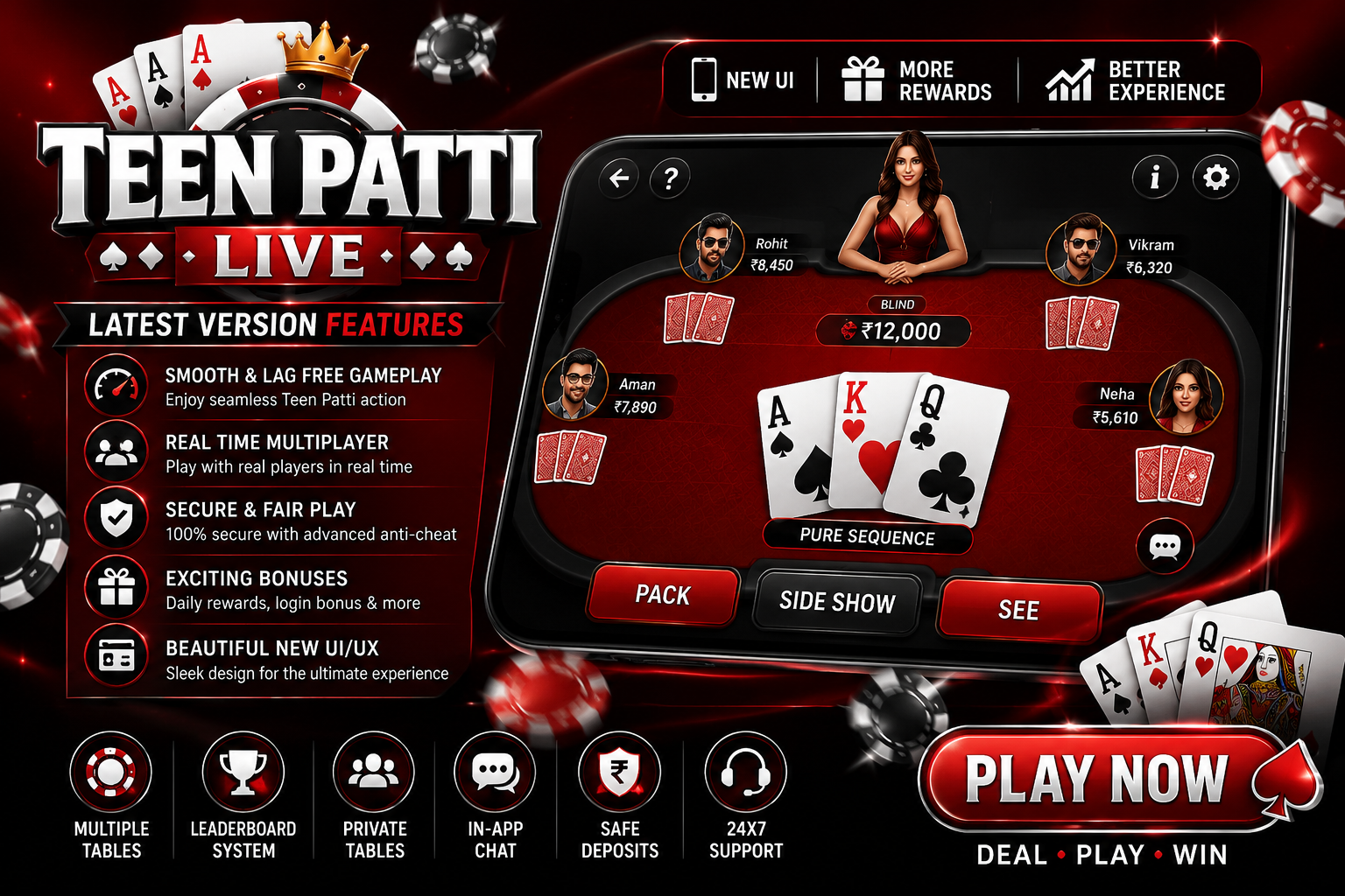 Teen Patti Live Latest Version Features